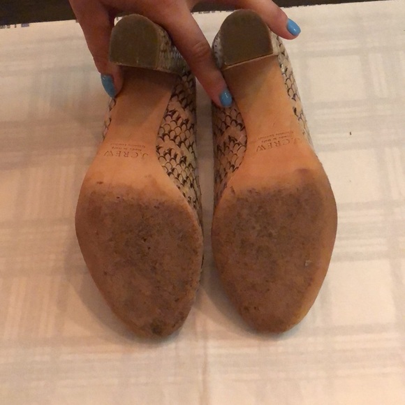 J. Crew snakeskin heel. Size 7. - Picture 6 of 9